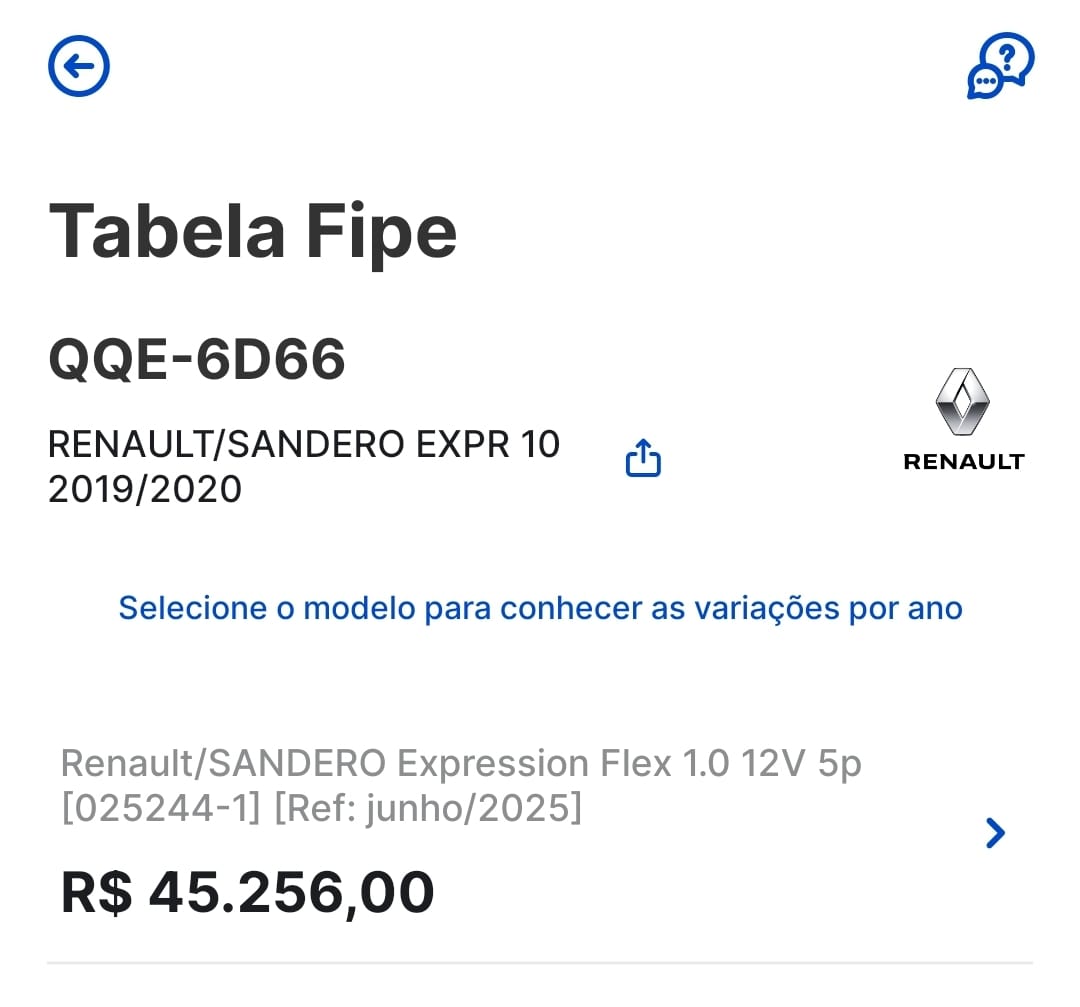 Sandero Expression 1.0